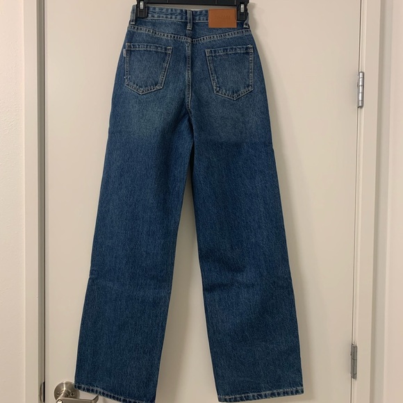 New with tags Princess Polly straight leg denim jeans size 0 waist 24 - Picture 4 of 4